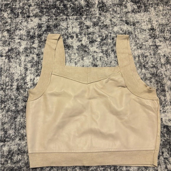 Anthropologie Tops - Anthropologie Beige Crop Top